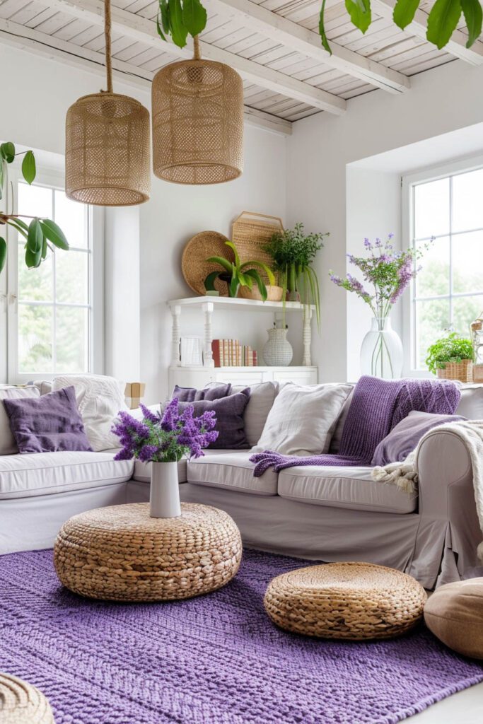 Lavender living room ideas