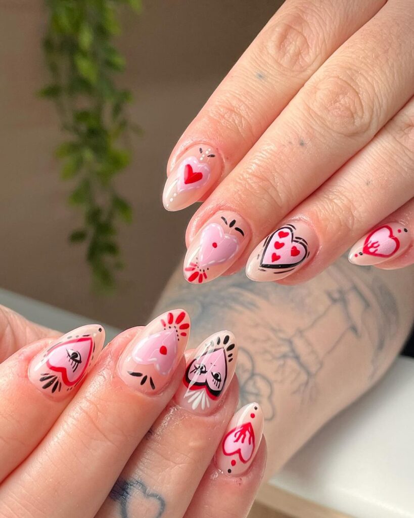 Valentine's Day Nails