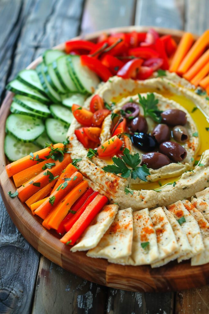 Mediterranean Hummus Platter - Mediterranean Diet Recipes