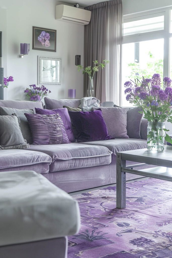 Lavender living room ideas