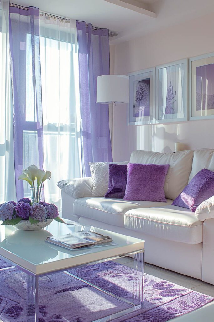 Lavender living room ideas