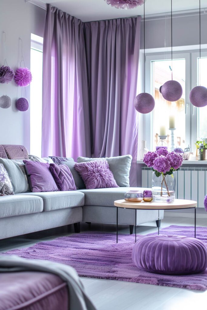 Lavender living room ideas