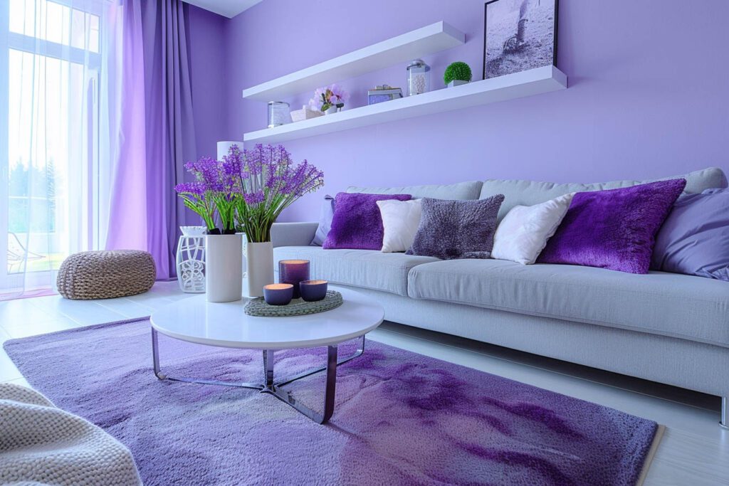 Lavender living room ideas