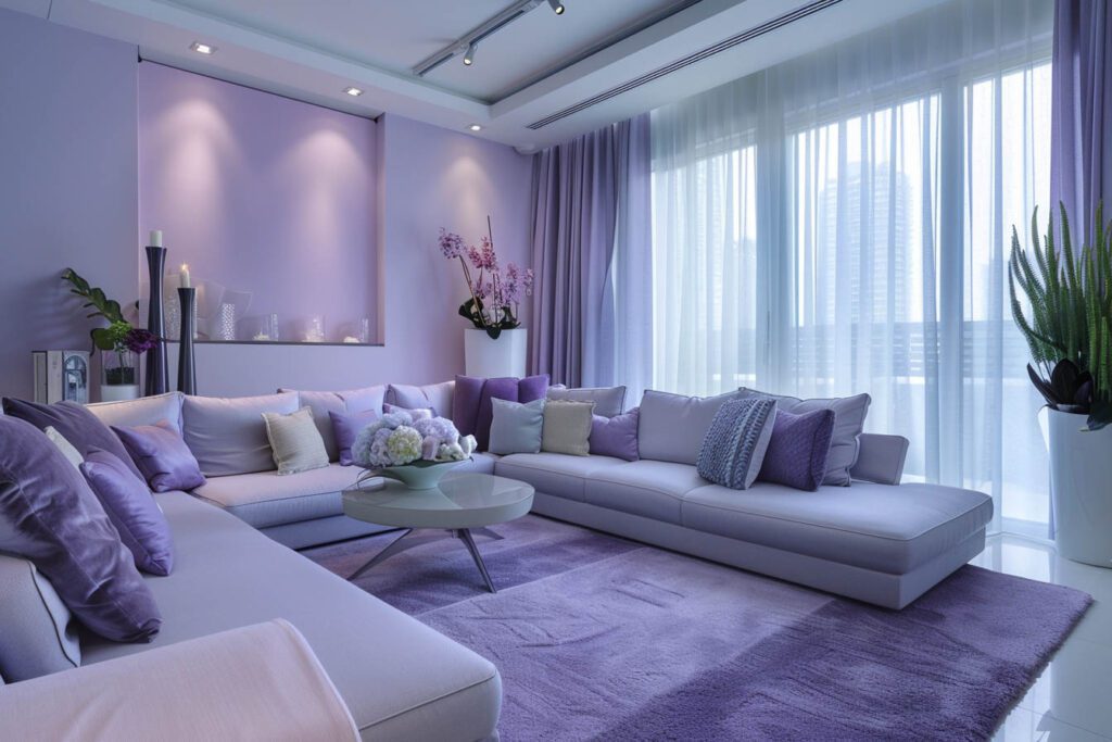 Lavender living room ideas