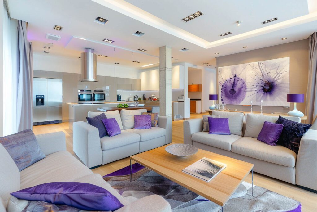 Lavender living room ideas