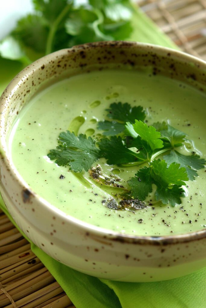 Creamy Avocado Cilantro Soup - Cream Soup Recipes