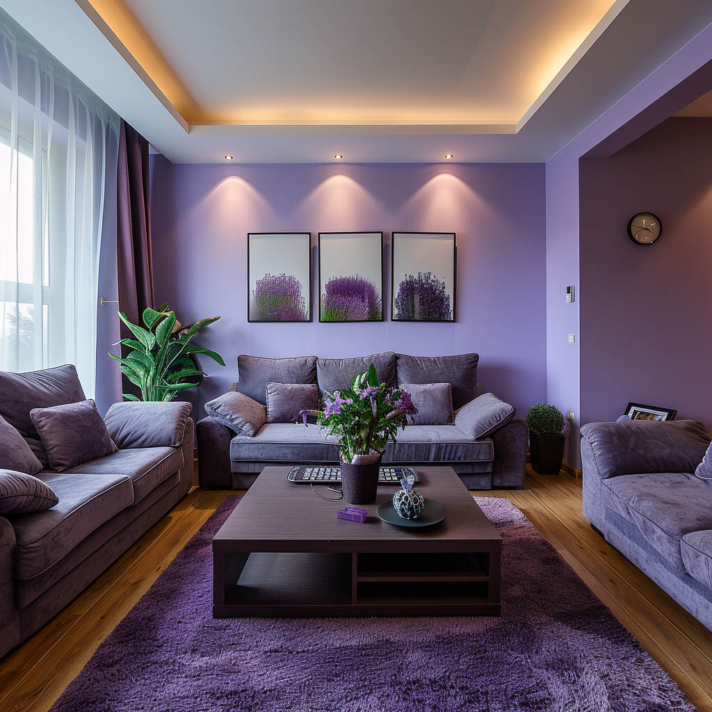 Lavender living room ideas