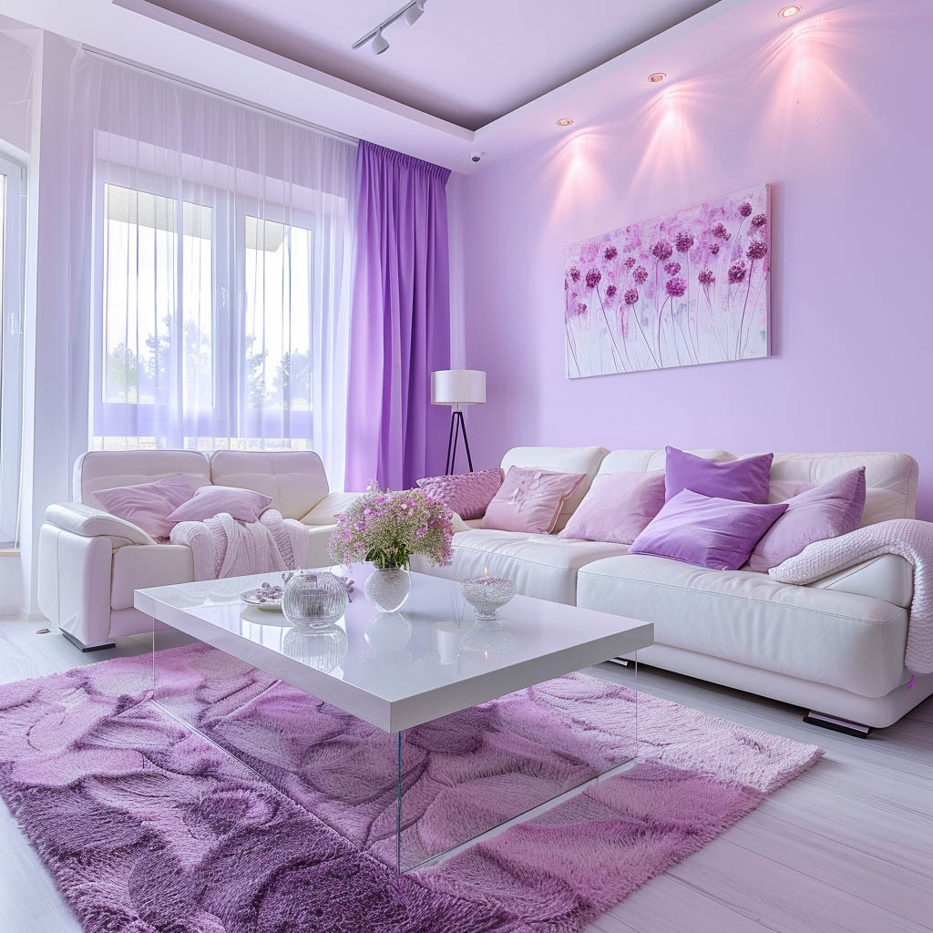 Lavender living room ideas