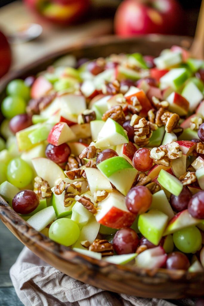 Crunchy Apple Grape Salad - fruit salad recipes