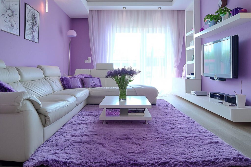 Lavender living room ideas