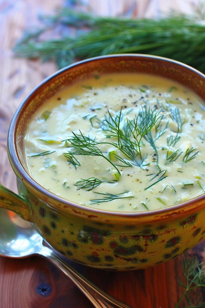 Creamy Zucchini and Dill Soup - Cream Soup Recipes