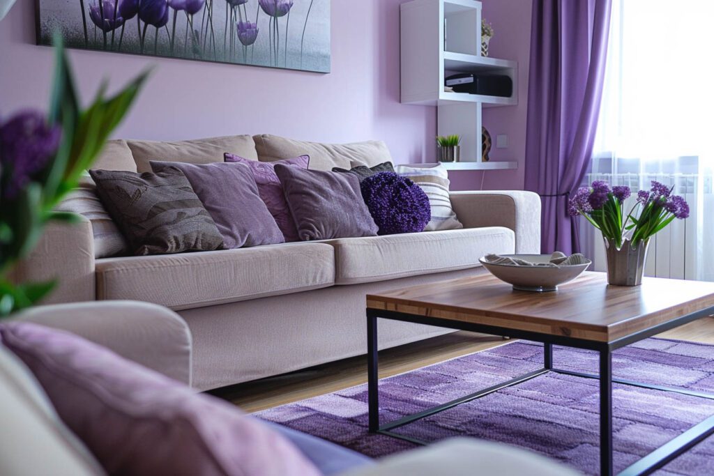 Lavender living room ideas