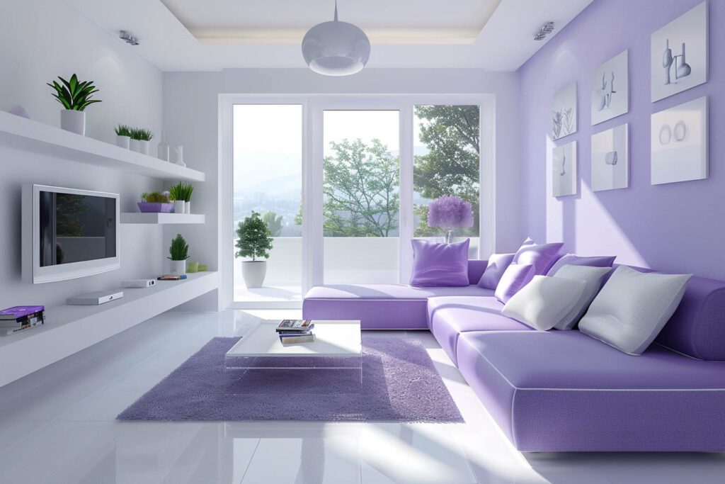 Lavender living room ideas