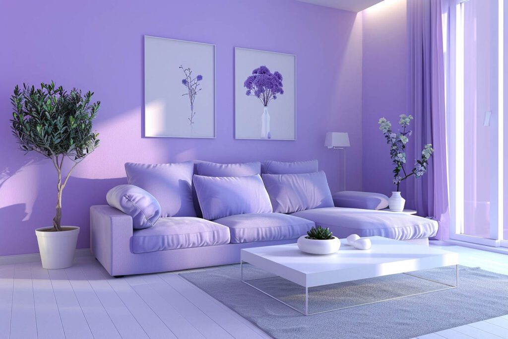 Lavender living room ideas