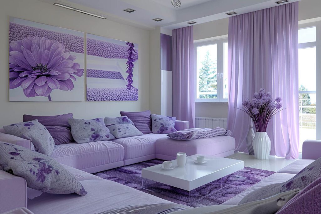 Lavender living room ideas