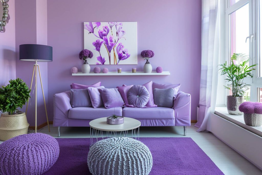 Lavender living room ideas