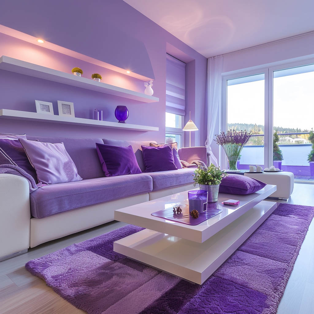 Lavender living room ideas