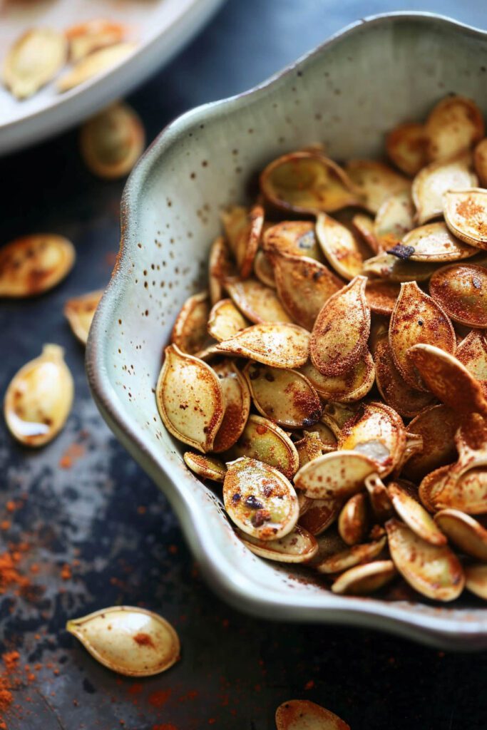 Spiced Pumpkin Seeds - Healthy snack ideas