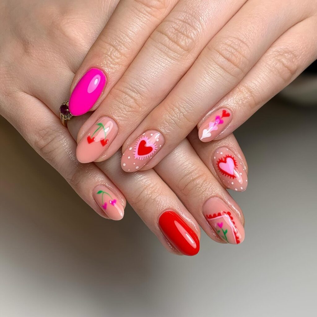 Valentine's Day Nails