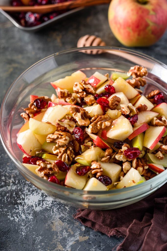 Apple Walnut Crunch Salad - fruit salad recipes - fruit salad recipes