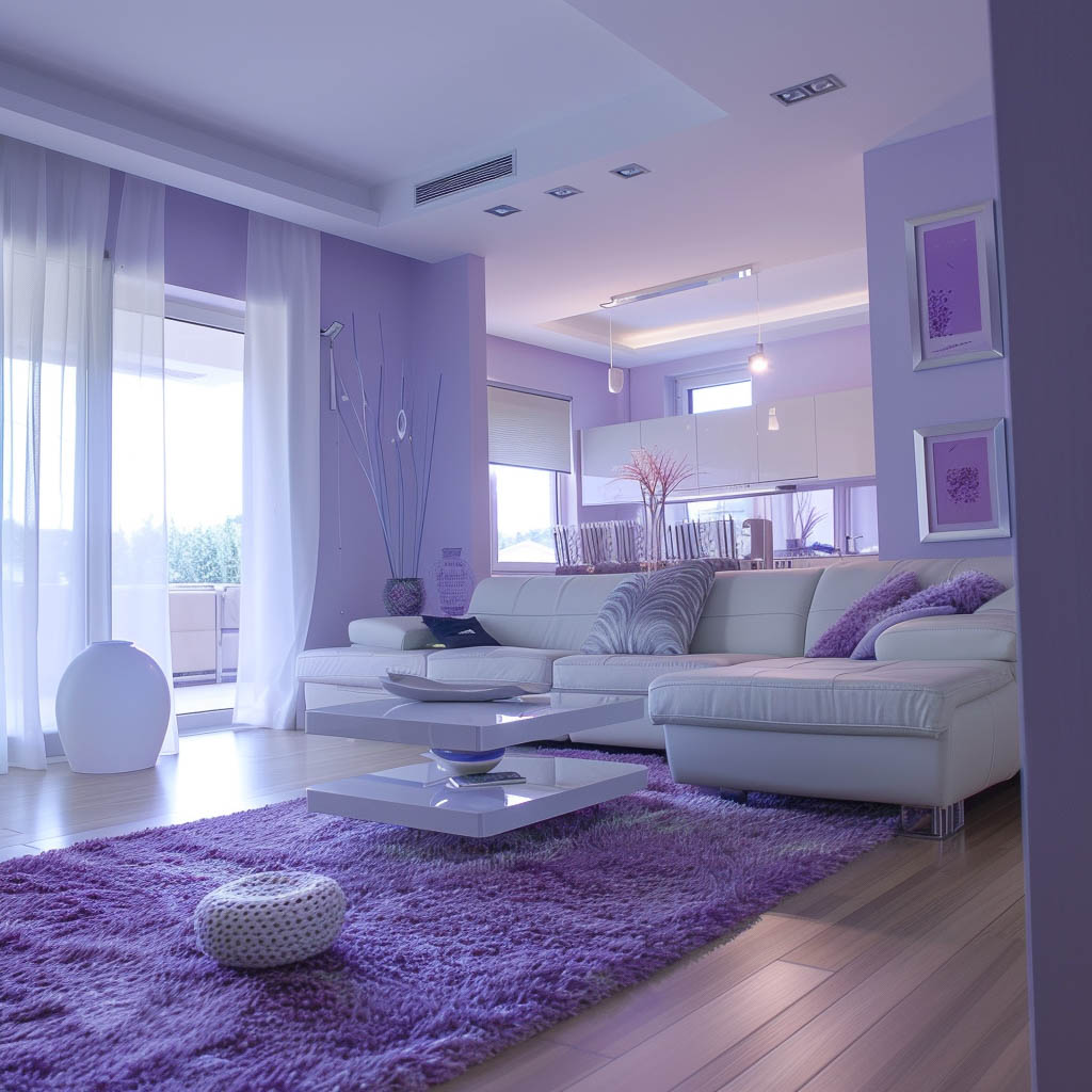 Lavender living room ideas