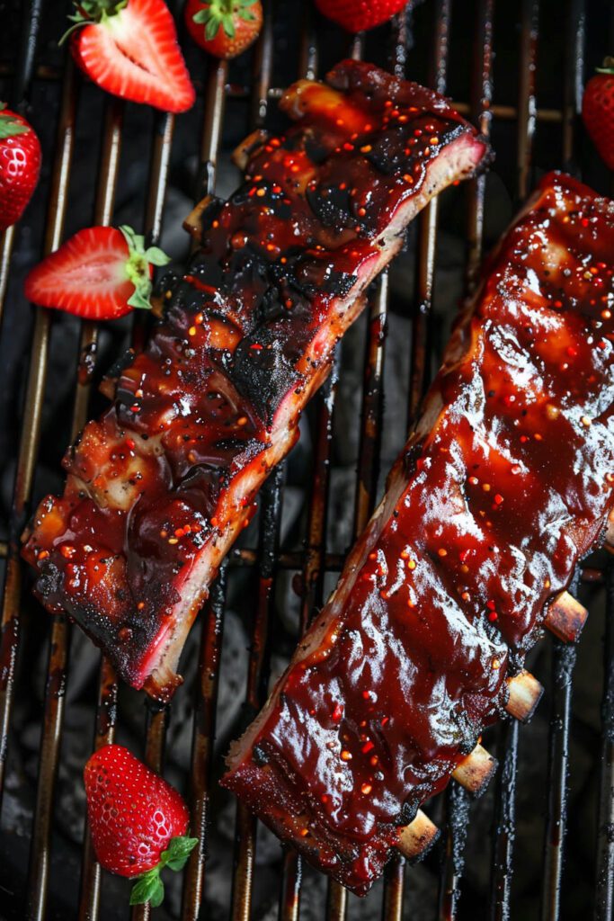 Strawberry Jalapeño BBQ Ribs - Strawberry Dinner Ideas