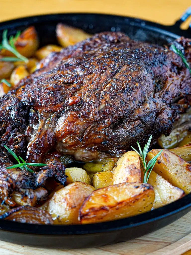 Rosemary and Garlic Lamb Leg - Christmas Dinner Ideas