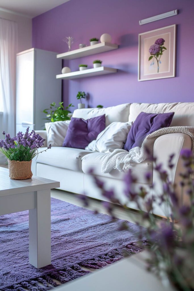 Lavender living room ideas