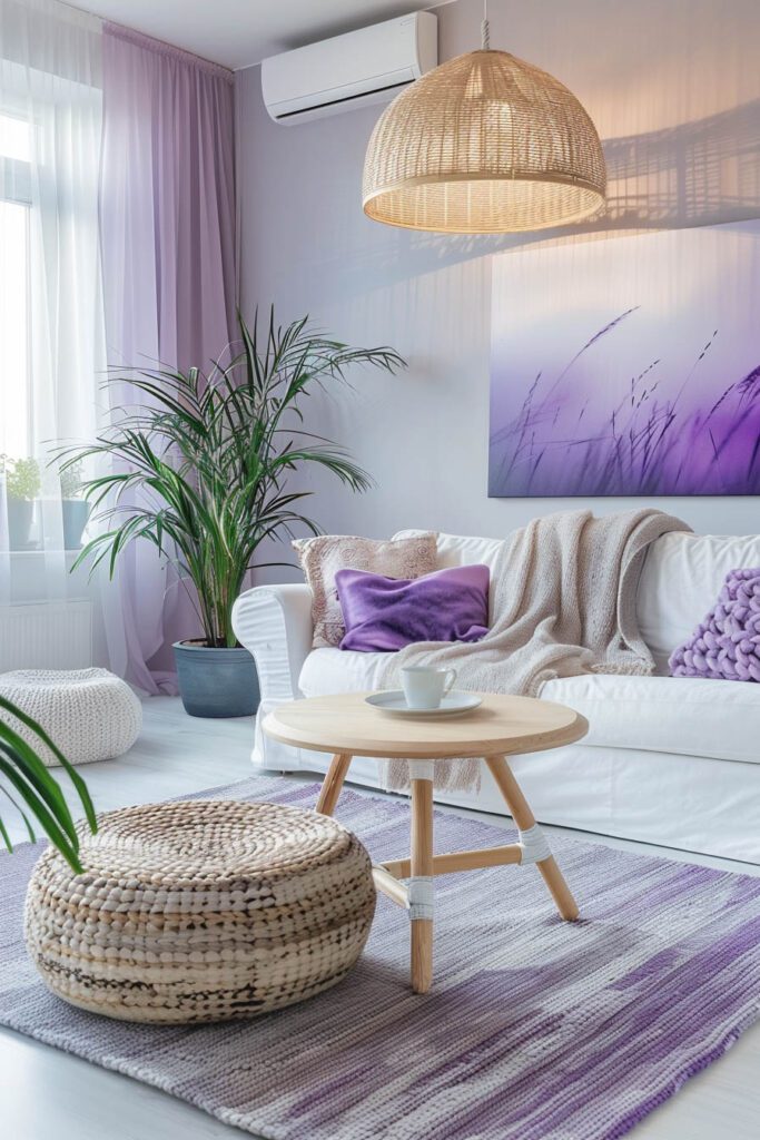 Lavender living room ideas