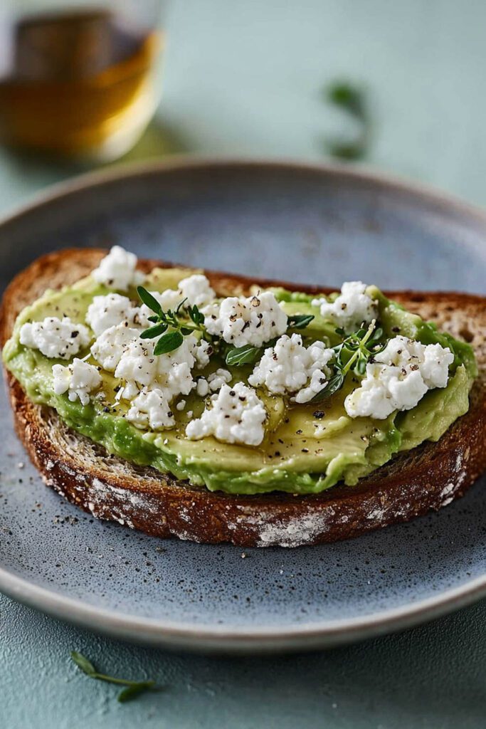 Goat Cheese & Avocado Toast - Avocado Toast Ideas