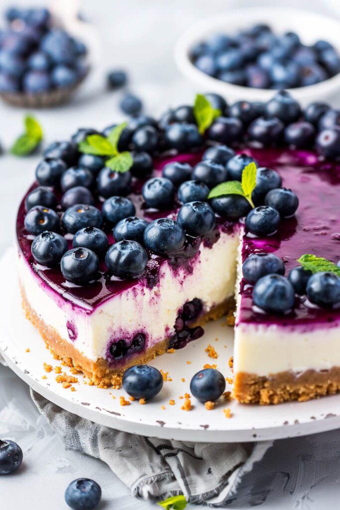 Blueberry Cheesecake - blueberry recipes