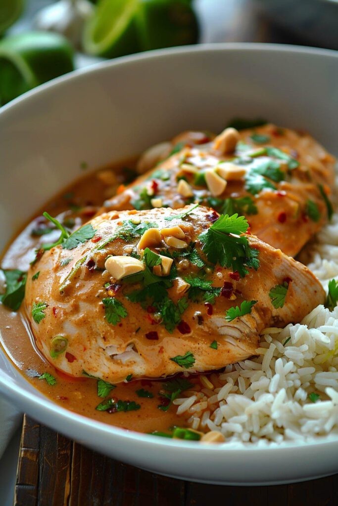 Thai Peanut Chicken - crockpot recipes