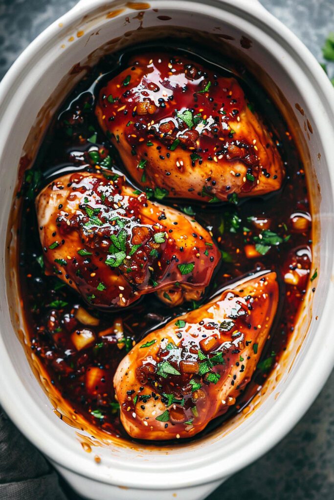 Honey Garlic Chicken - crockpot recipes