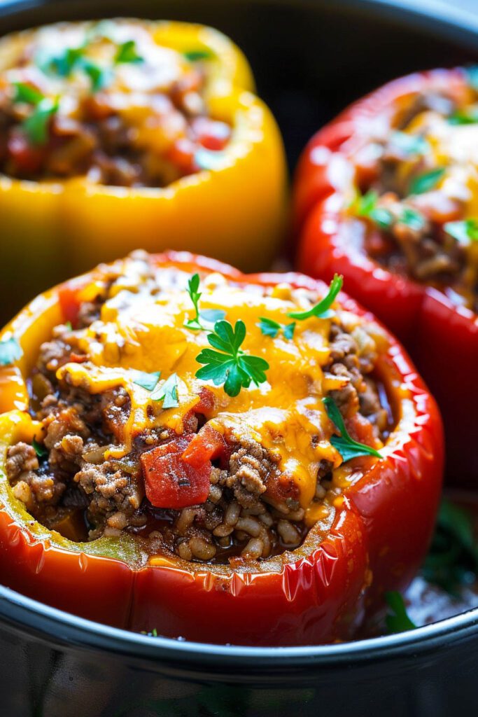 Stuffed Bell Peppers - crockpot recipes