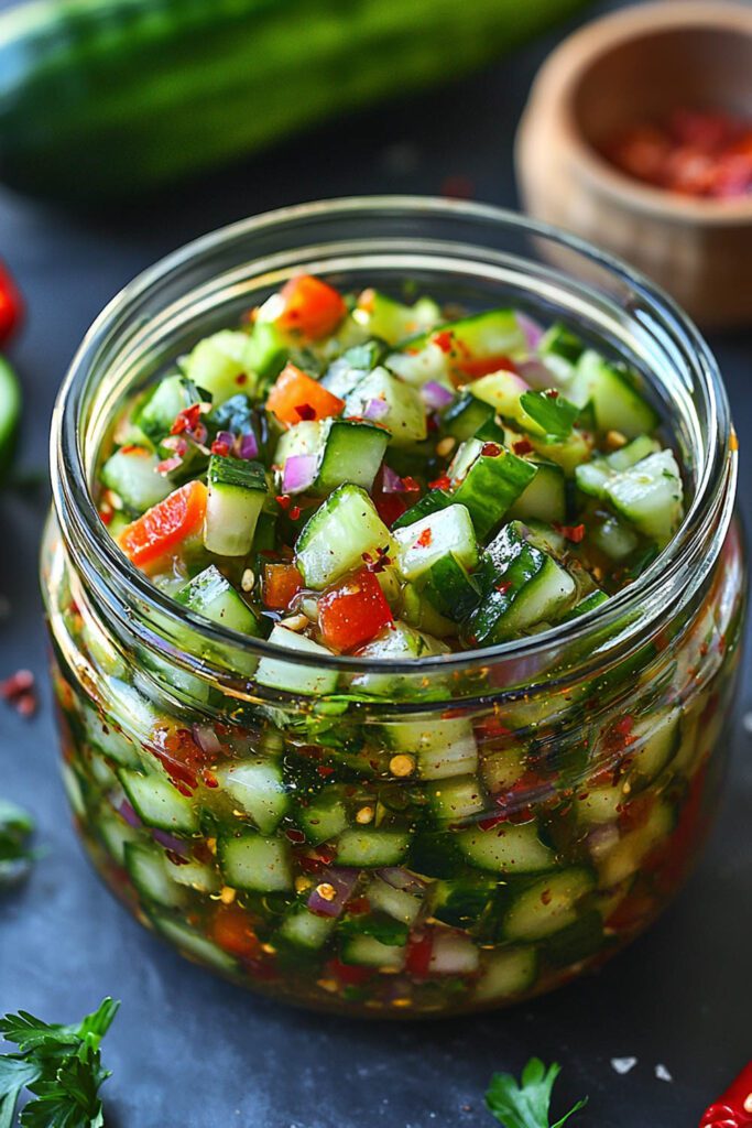 Spicy Cucumber Relish - Cucumber Recipes