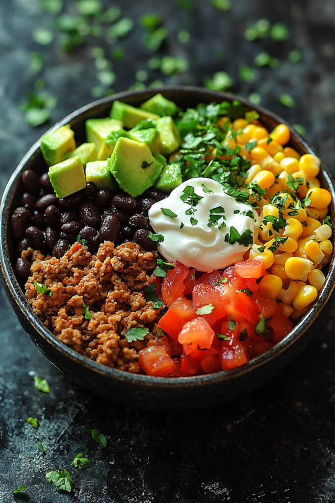 Turkey Taco Bowls - ground turkey recipes