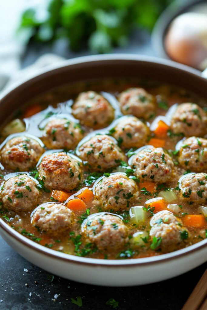 Turkey Meatball Soup - ground turkey recipes