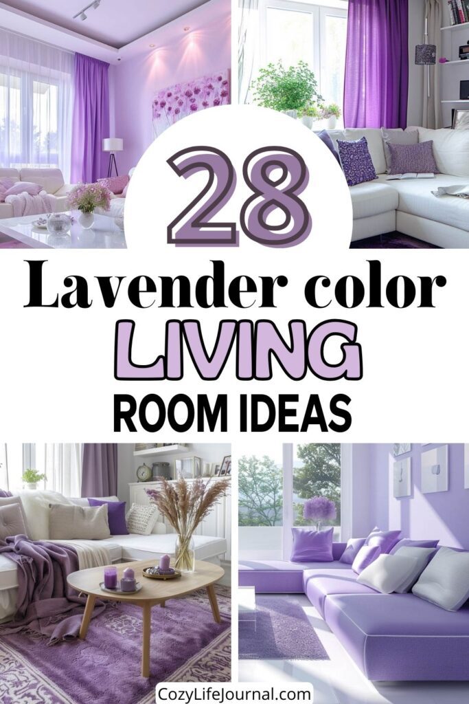 Lavender living room ideas