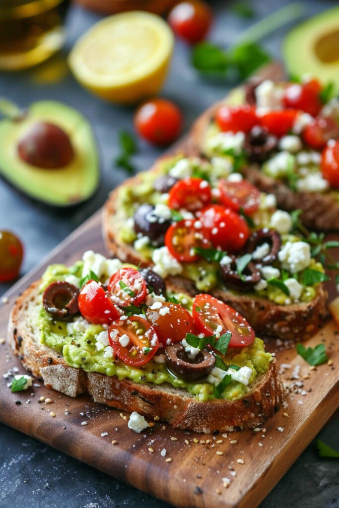 Mediterranean Avocado Toast - Mediterranean Diet Recipes