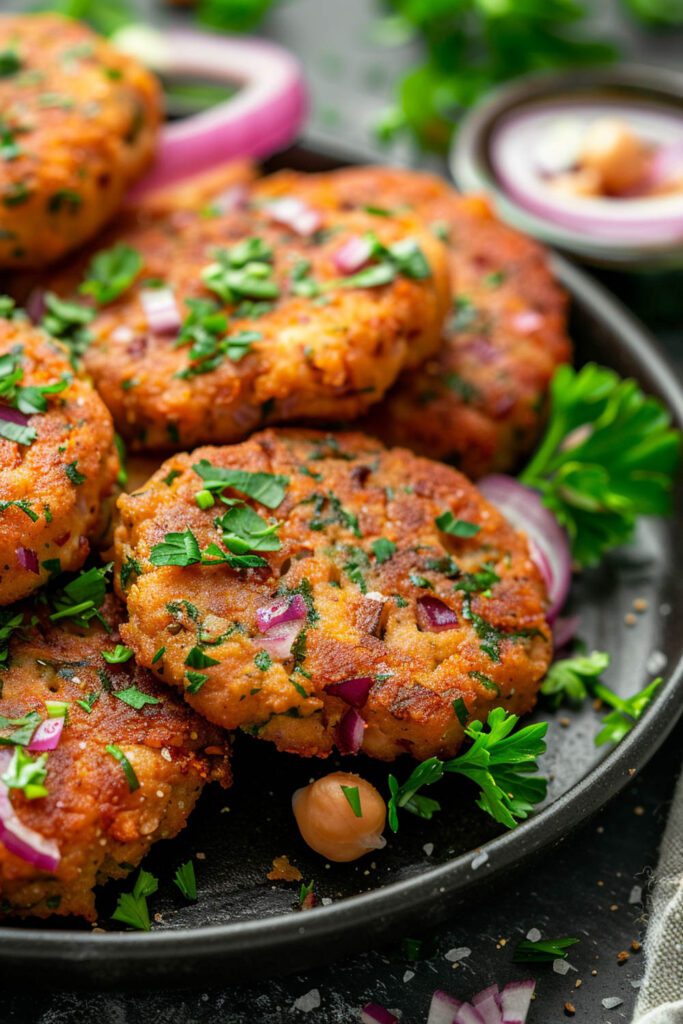 Mediterranean Chickpea Patties - Mediterranean Diet Recipes