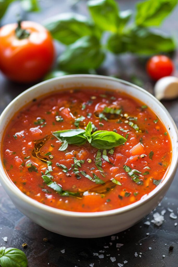 Mediterranean Tomato Basil Soup - Mediterranean Diet Recipes