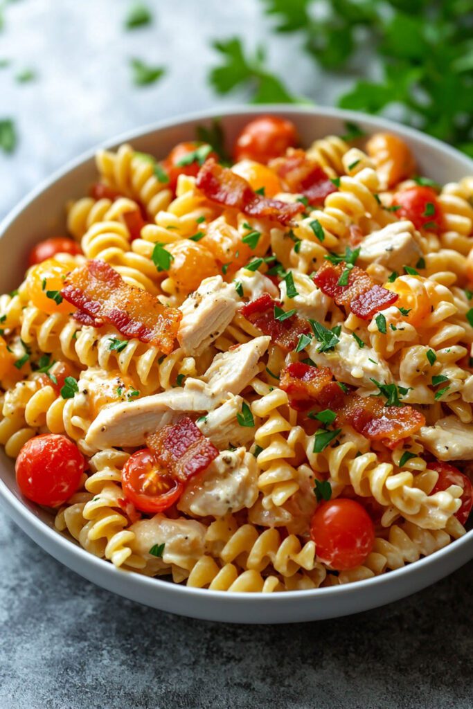 Chicken Bacon Ranch Pasta Salad - pasta salad recipes