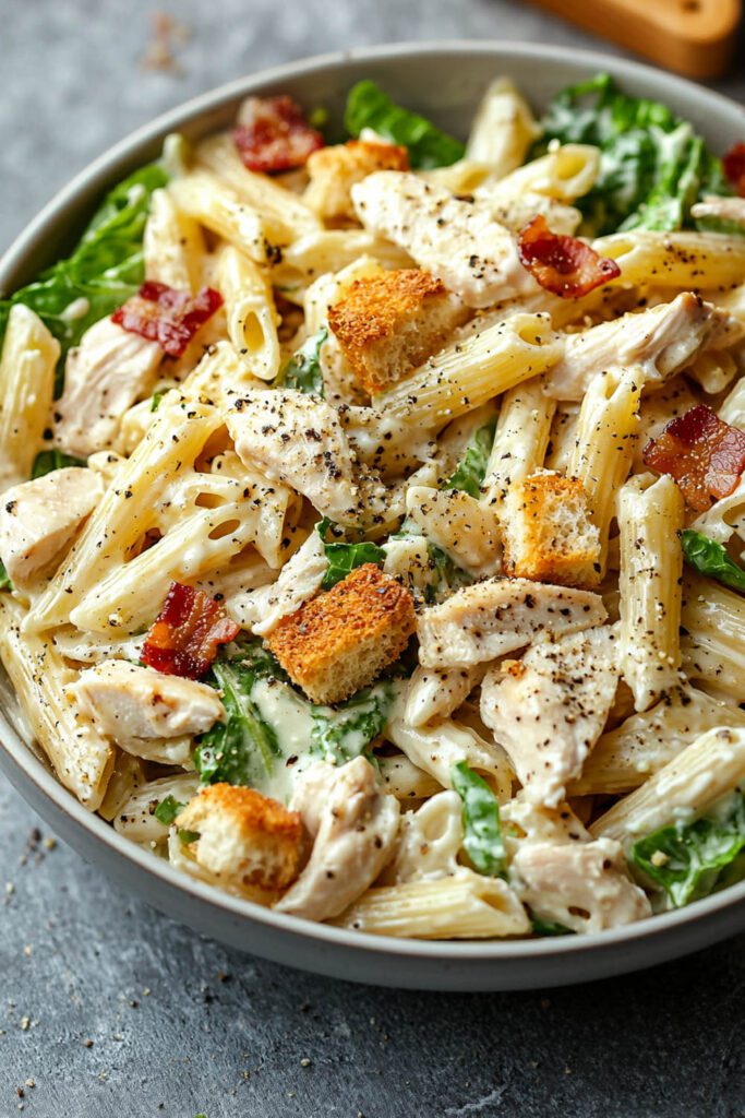 Creamy Caesar Pasta Salad - pasta salad recipes