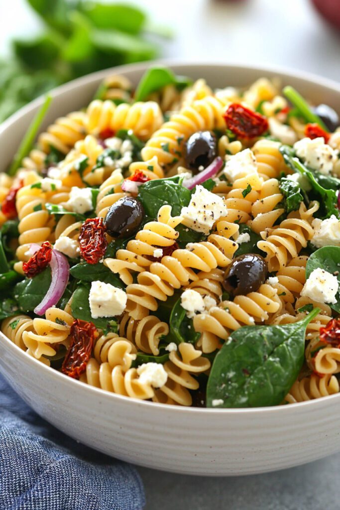 Spinach and Feta Pasta Salad - pasta salad recipes