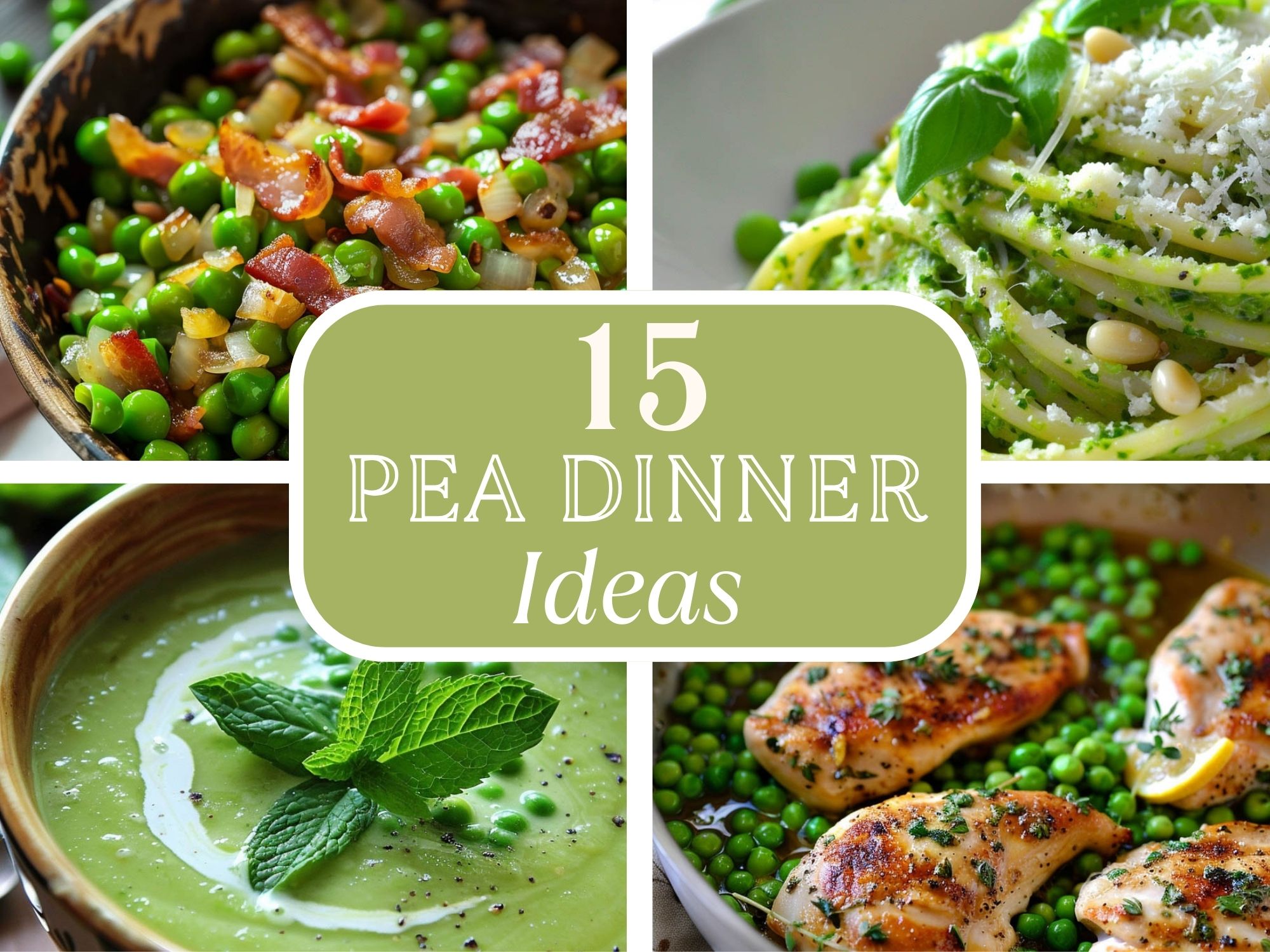 15 Pea Recipes That Will Make Dinner Time a Breeze