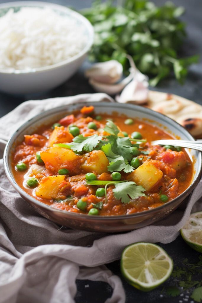 Indian Pea and Potato Curry - pea recipes