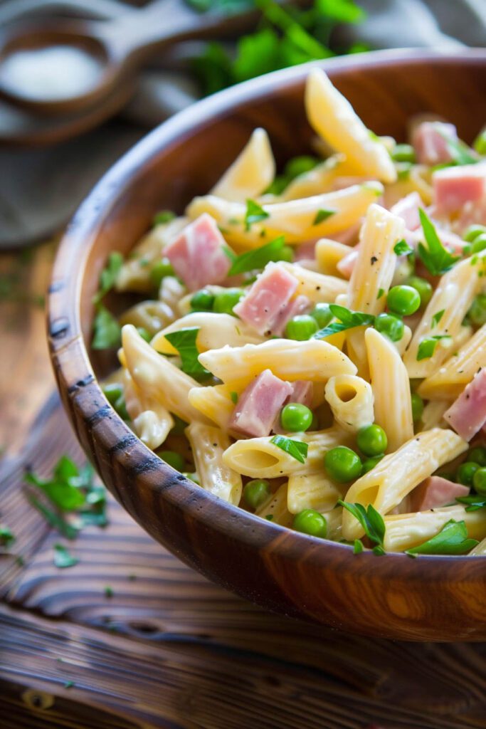 Pea and Ham Pasta Salad - pea recipes