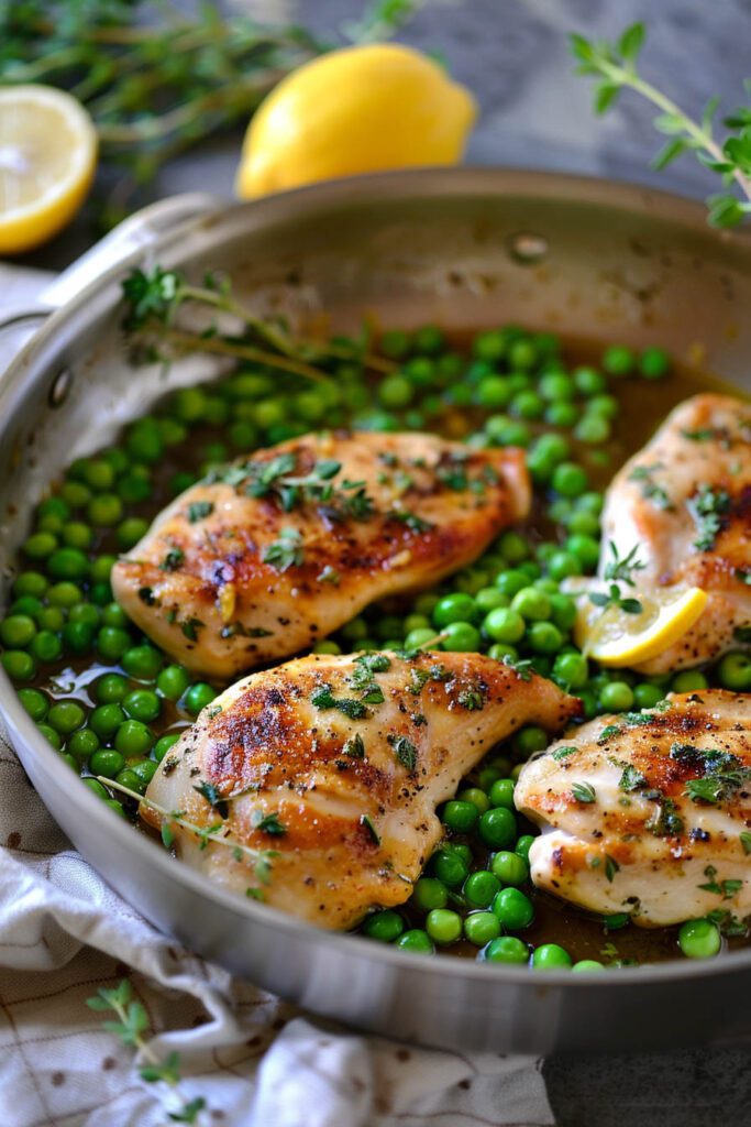 Lemon Pea Chicken - pea recipes