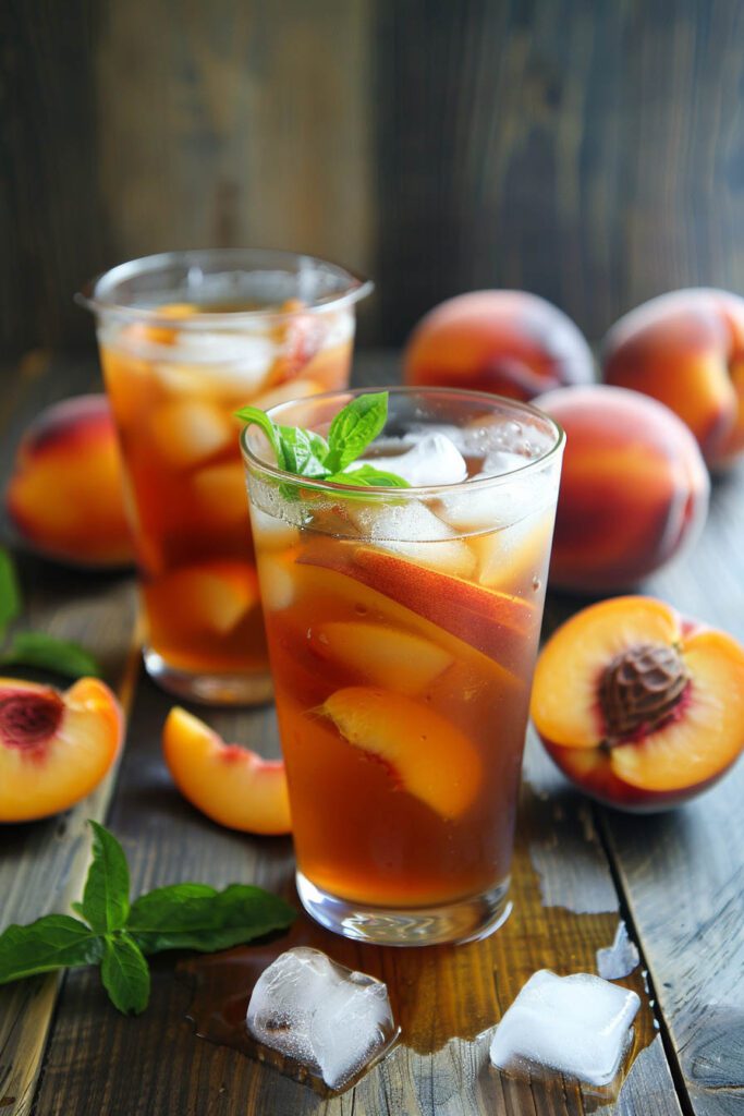 Peach Iced Tea - peach recipes