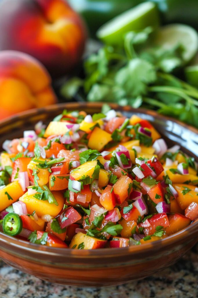 Peach Salsa - peach recipes